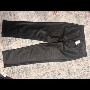 JCREW Faux leather pants